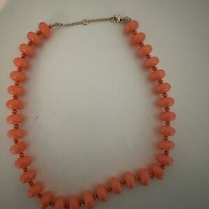 J. Crew Factory Coral Beaded Necklace